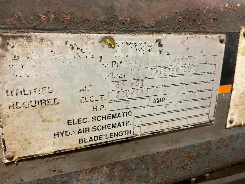 14" x 20" Hemsaw #Twister, horizontal bandsaw, 18" wheel diameter, S/N 717300 - Image 4
