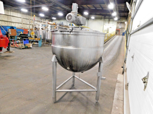200 gallon Stainless jacketed mixing kettle, 48" dia. x 36" deep, 2 HP, 230/460 V., 3 phase - Image 6