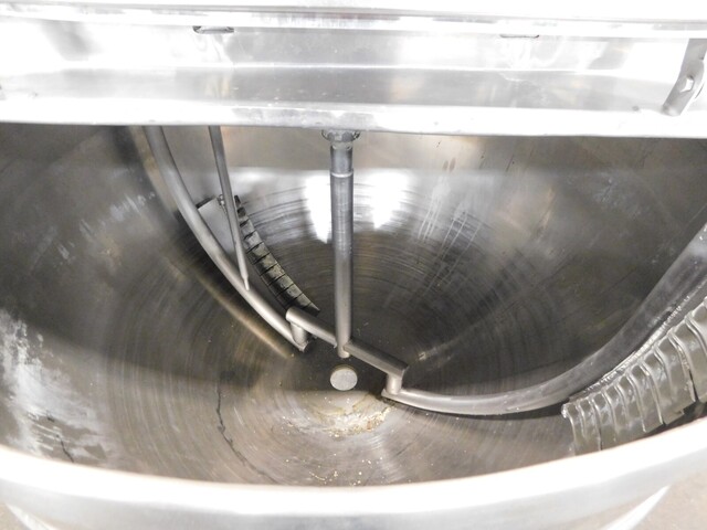 200 gallon Stainless jacketed mixing kettle, 48" dia. x 36" deep, 2 HP, 230/460 V., 3 phase - Image 10