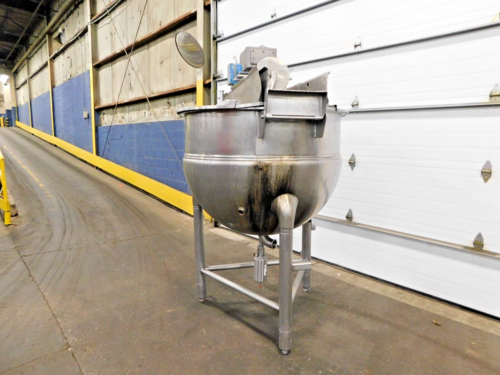 200 gallon Hamilton, Stainless jacketed mixing kettle, 2 HP, 1730 RPM, 48" dia. x 36" deep - Image 4