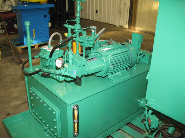 393 Ton, Slabside press, 27" x 24", 22" daylight, 16" stroke, 20" dia.ram, 10 HP, Tenor 763 PLC, #1812 - Image 3