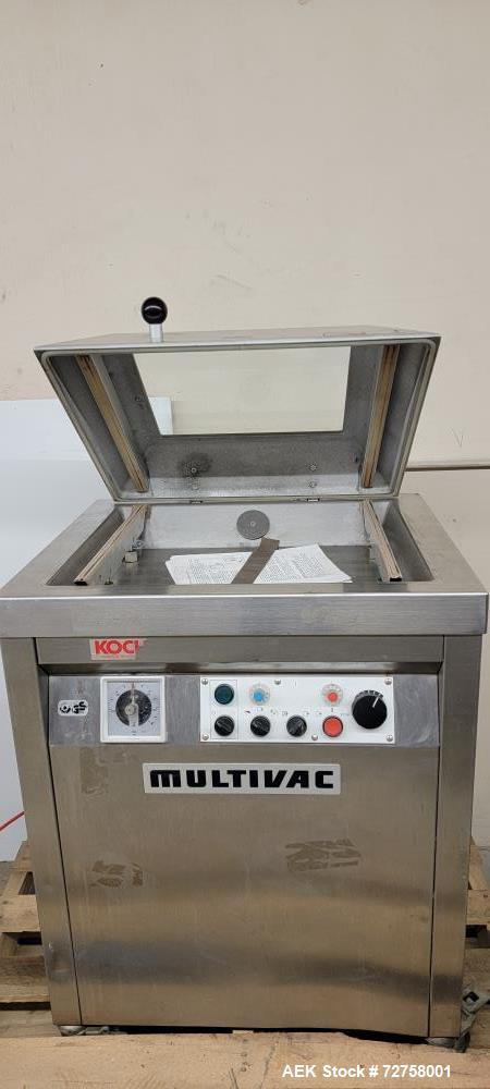Multivac #A300/52, Vacuum Bag Sealer, Stainless Steel, 18" L x 18" width x 6.25" deep seal area, 4 - Image 1
