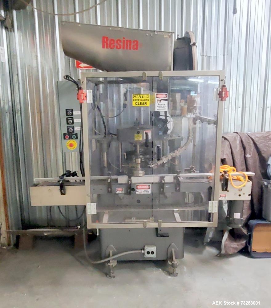 Resina #S-30, Fully Automatic In-Line Single Head Chuck Capper, 60 CPM, 13-70 mm Capacity size, 6" diameter x - Image 1
