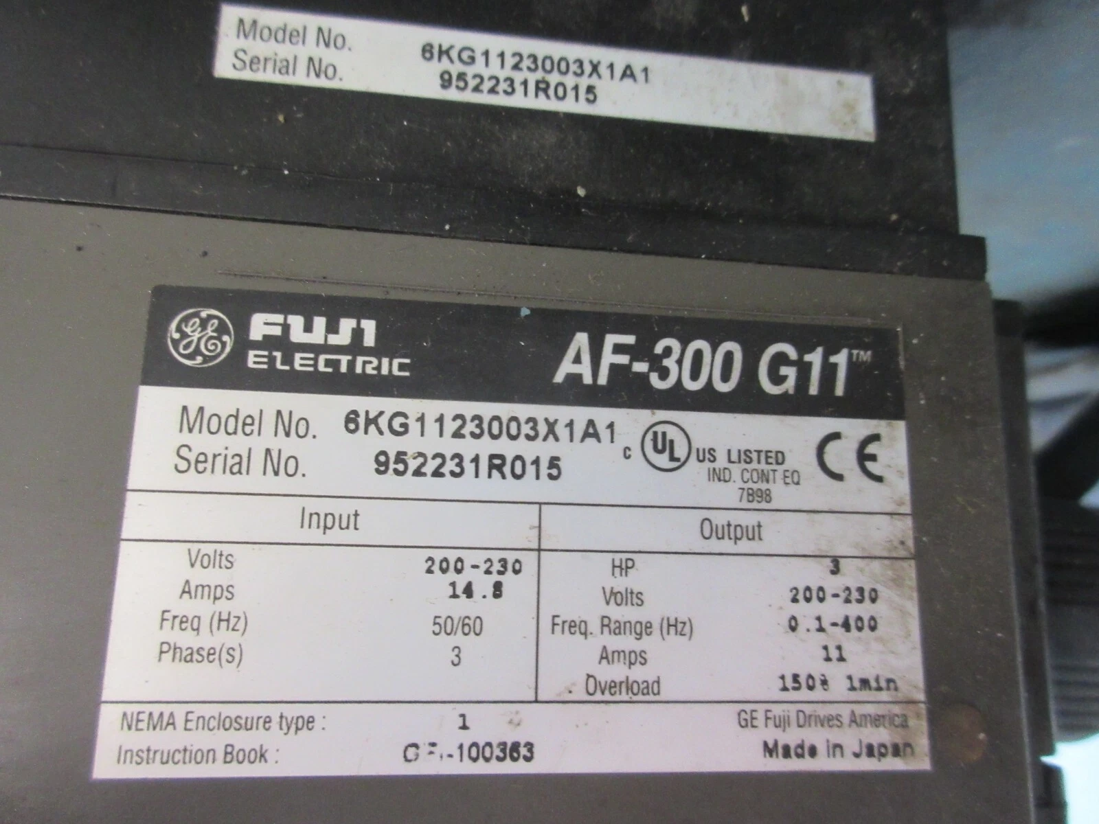 Servo #GS18NF, Vertical Mill, 3 HP, 208/240 V. - Image 9