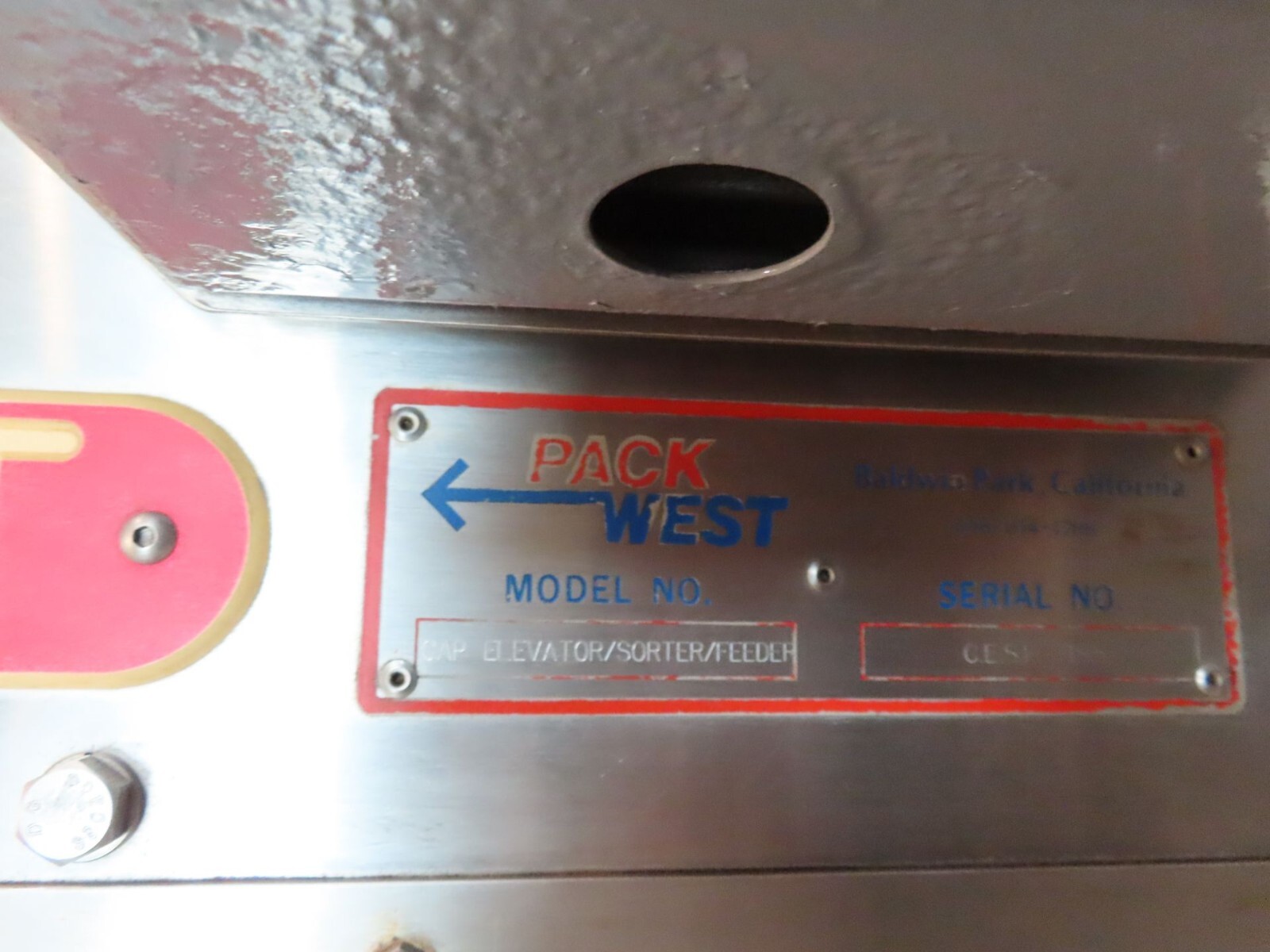 Elevator / Sorter / Feeder Machine, Pack West - Image 3