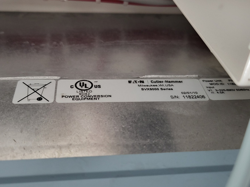 3 HP Eaton, SVX002A1-5A4N1, vari-frequency drive, 600 Volts, 3 phase, like new - Image 7