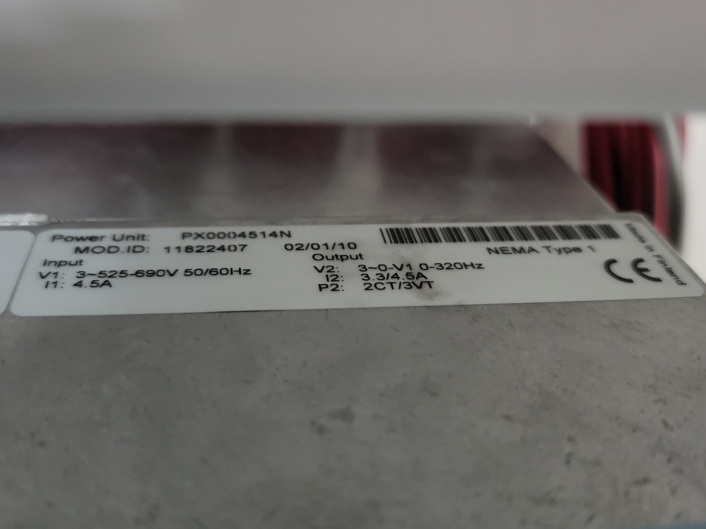 3 HP Eaton, SVX002A1-5A4N1, vari-frequency drive, 600 Volts, 3 phase, like new - Image 9
