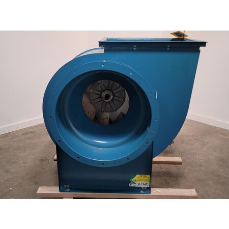 7000 cfm @ 4 S.P., Twin City #BCV222C, industrial centrifugal fan, 22" wheel diameter, 7.5 HP TEFC Teco - Image 2