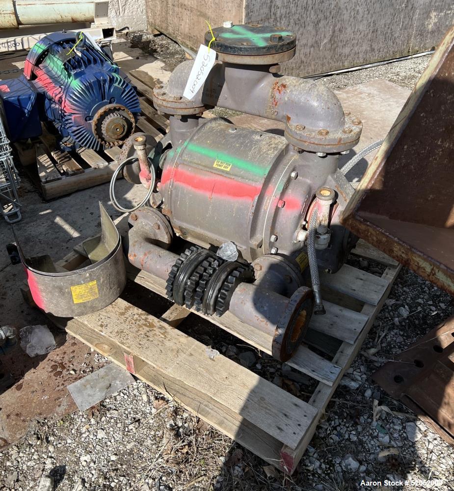 650 cfm, Nash #CL-703/4, Carbon Steel liquid ring vacuum pump, 4" inlet, 3" outlet, 75 HP, 1185 RPM, 230/460 - Image 4