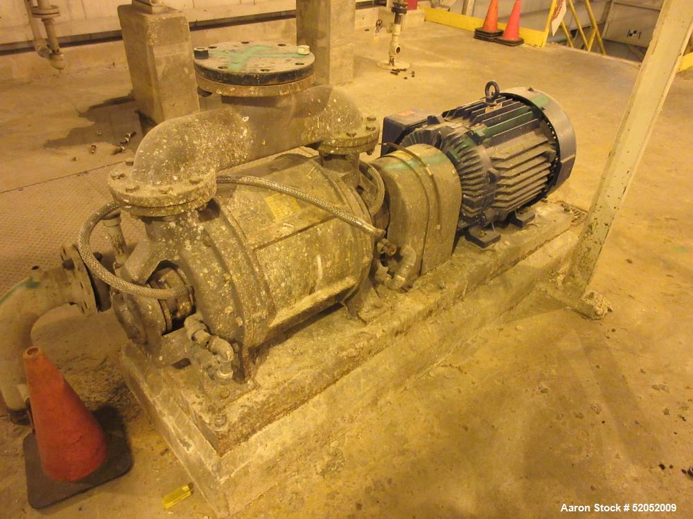650 cfm, Nash #CL-703/4, Carbon Steel liquid ring vacuum pump, 4" inlet, 3" outlet, 75 HP, 1185 RPM, 230/460 - Image 10