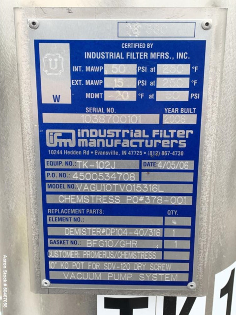 Tuthill, Vacuum System less Pump, 50 psi @ 250 F - Image 8