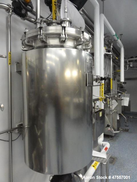 49.7 gallon Brighton Corp., Stainless Steel vertical reactor, 20" diameter x 36" straight side, 25/FV psi @ - Image 10