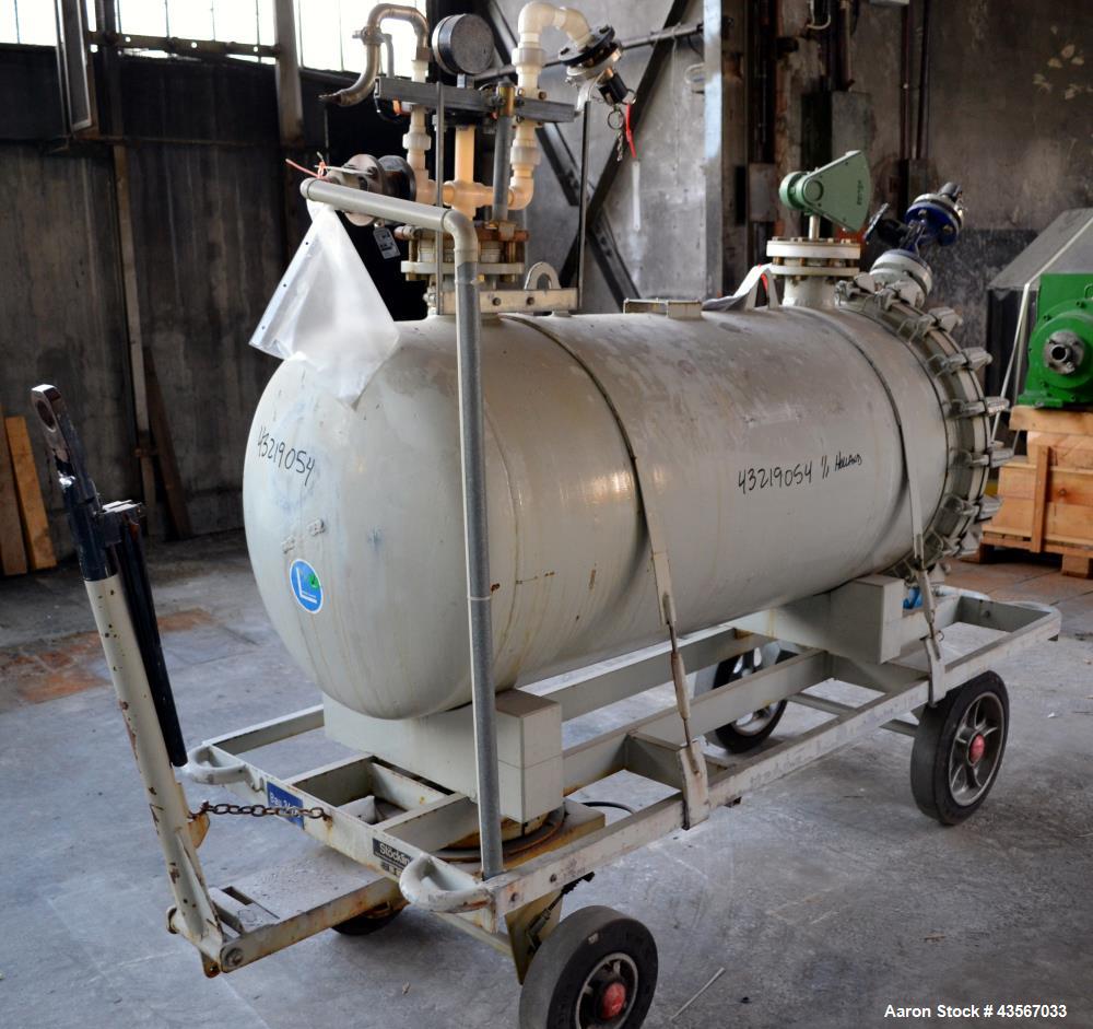 166.5 gallon Von Roll, Glass Lined Pressure Tank, Horizontal, 27" diameter x 62" straight side, 2 bar @ 200 - Image 2