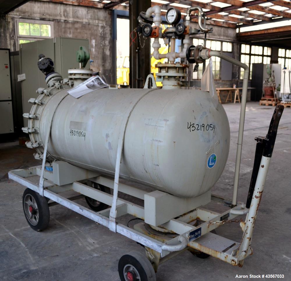166.5 gallon Von Roll, Glass Lined Pressure Tank, Horizontal, 27" diameter x 62" straight side, 2 bar @ 200 - Image 3