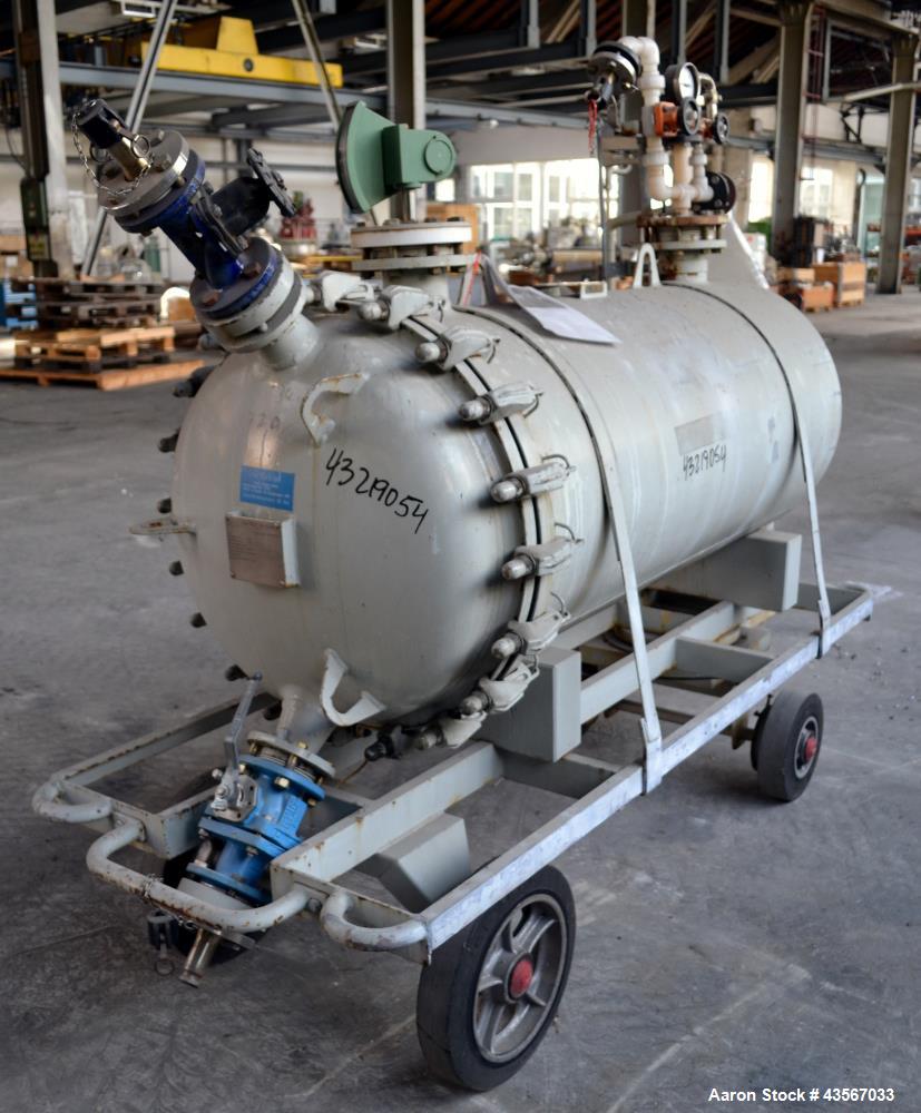 166.5 gallon Von Roll, Glass Lined Pressure Tank, Horizontal, 27" diameter x 62" straight side, 2 bar @ 200 - Image 4