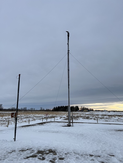 16" x 50' Sparrow Electric Co. Guyed Flare Stack - Image 1