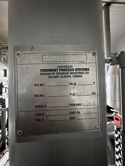 145 HP Frick #XJF151N, screw compressor, Caterpillar G3306NA NG engine, 1-stage, 2003 - Image 8