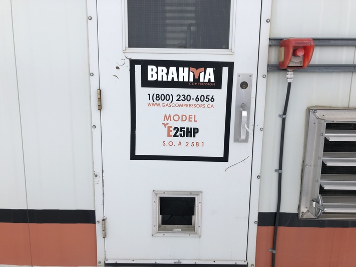 25 HP TamRotor #E6G, screw compressor, Marathon Electric E207 engine, 2-stage, 2006 - Image 2