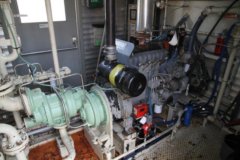 60 HP Sullair #PDH12L, screw compressor, Arrow VRG-830 NG engine, 2003 - Image 2