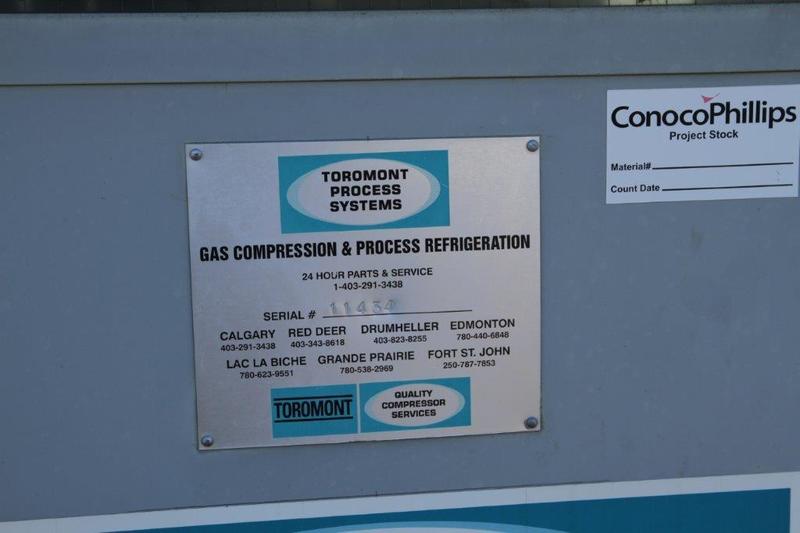 90 HP Frick #XJF151M, screw compressor, Caterpillar G3304NA NG engine - Image 2