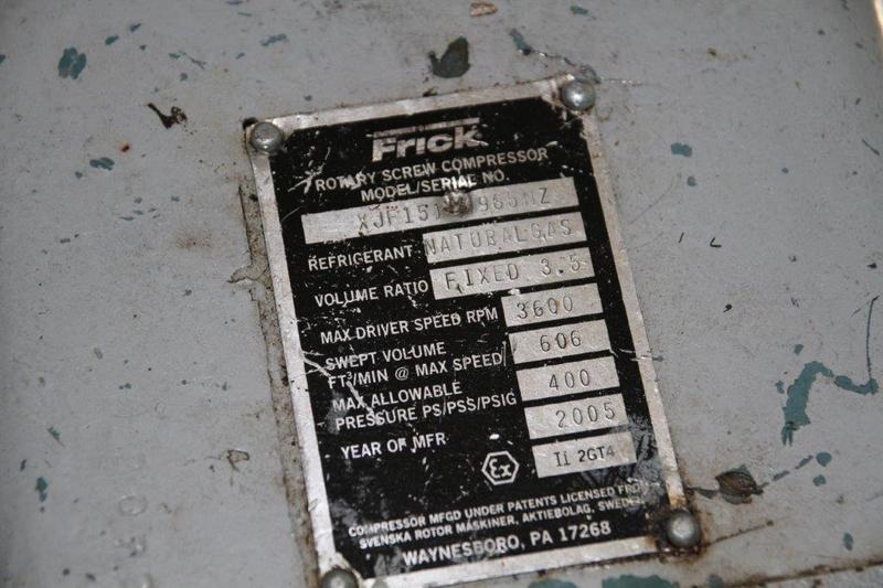 90 HP Frick #XJF151M, screw compressor, Caterpillar G3304NA NG engine - Image 5