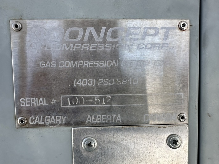 95 HP Sullair #22178, screw compressor, Caterpillar G3304NA NG engine, 1-stage, 2009 - Image 5