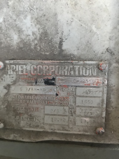 1215 HP Ariel #JGE/4, reciprocating compressor, 3-stage, Waukesha L5790GL NG engine, 1992 - Image 4
