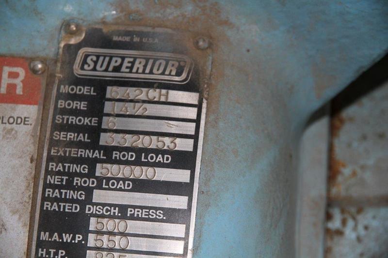 1600 HP Superior #MH-64, reciprocating compressor, 3-stage, Superior 2408G engine - Image 6