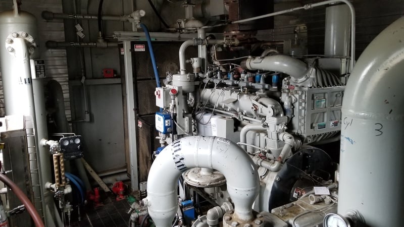 400 HP Geminis #H304, reciprocating compressor, 4-stage, Waukesha F18GL NG engine, 2001 - Image 8