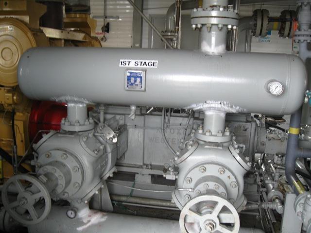 600 HP Knox Western #4445, reciprocating compressor, 2-stage, Caterplillar G3512TA NG engine, 1996 - Image 6