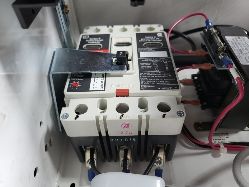 Eaton, FVNR starter, size 1, enclosure, 1.5 HP, 600 Volts, 7 amp, like new - Image 6
