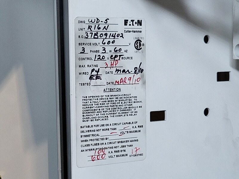 3 HP Eaton, SVX030A1-5A4N1, variable frequency drive, 600 Volts, like new - Image 2