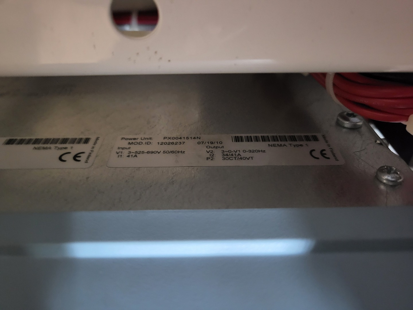 3 HP Eaton, SVX030A1-5A4N1, variable frequency drive, 600 Volts, like new - Image 5