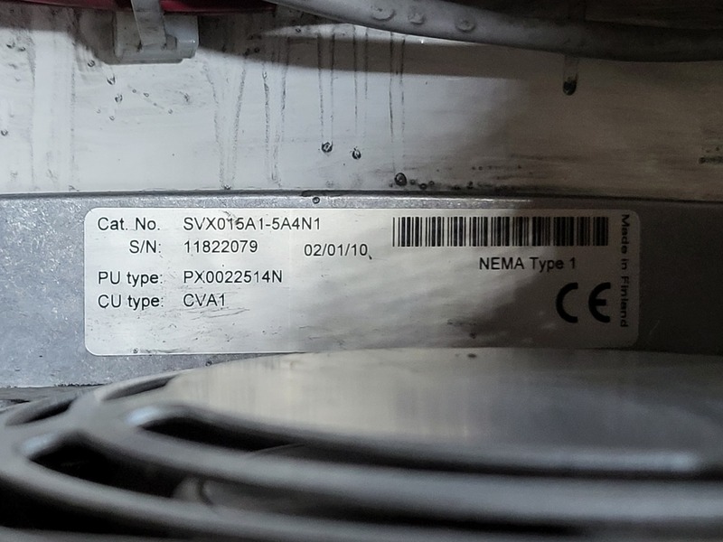 20 HP Eaton Cutler-Hammer, SVX015A1-5A4N1, VFD, 600 Volts, 22 amps, like new - Image 7