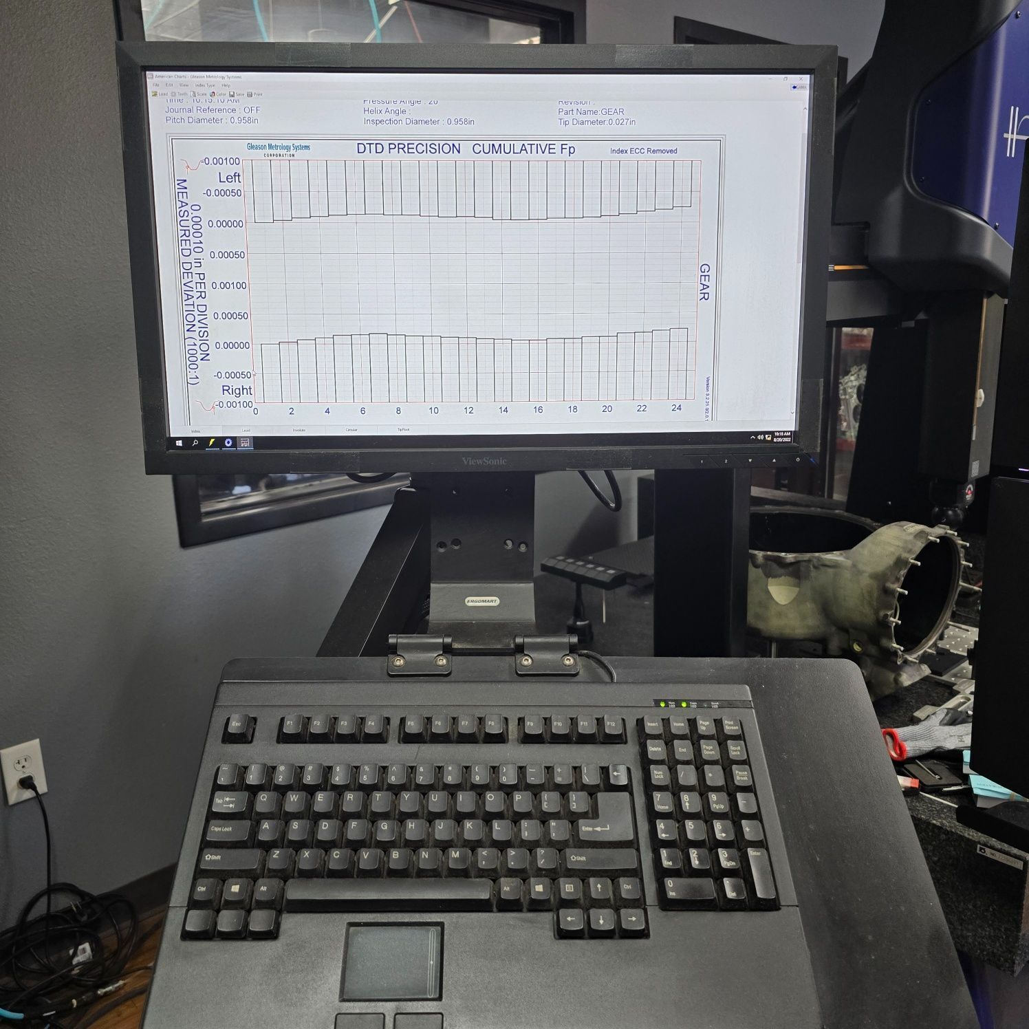 Gleason #300GMS, CNC gear tester, well equipped with many probes & tooling, charting, software, new 2019/2020 - Image 6