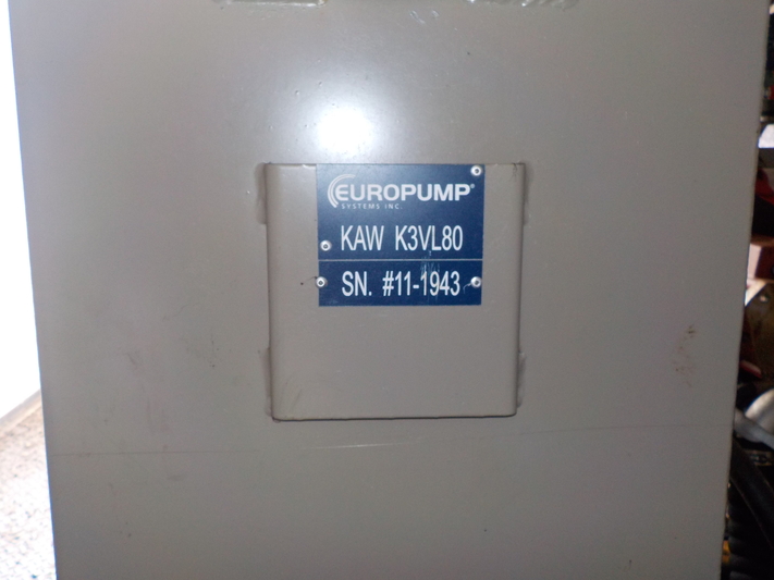 183 GPM EUROPUMP #K3VL-80 TANDEM, Hydraulic Oil Transfer Pump, 84 HP - Image 9