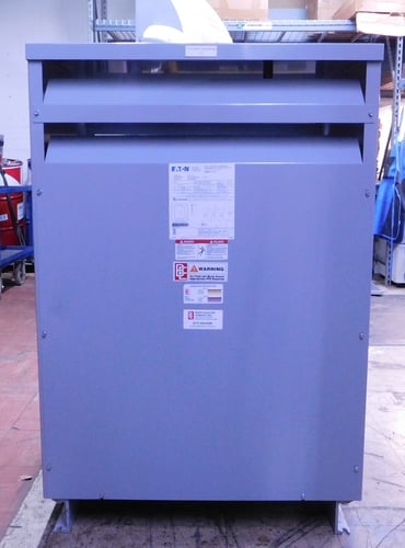 112.5 KVA 480 Delta Primary, 240 Delta/120 Secondary, Eaton DT-3 transformer, class AA, 1 yr warranty - Image 2