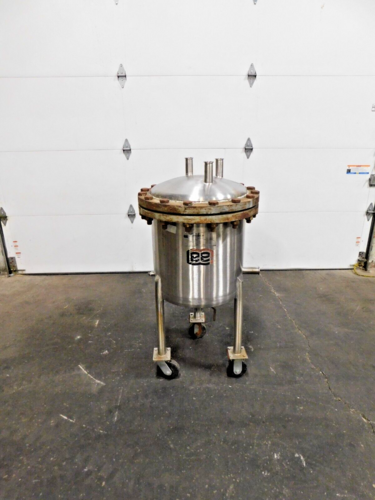 25 gallon Lee #25SS, 316 Stainless Steel pressure tank, 20" dia. x 18" straight wall, 125 psi @ 353°F, 1.5" - Image 2