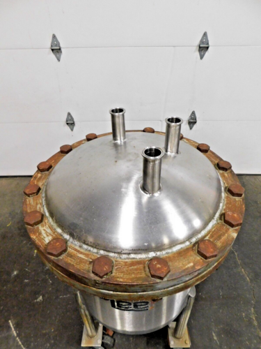 25 gallon Lee #25SS, 316 Stainless Steel pressure tank, 20" dia. x 18" straight wall, 125 psi @ 353°F, 1.5" - Image 3