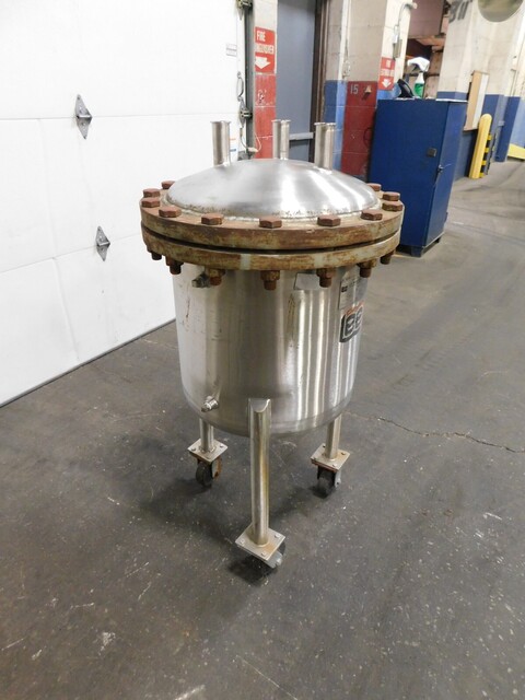 25 gallon Lee #25SS, 316 Stainless Steel pressure tank, 20" dia. x 18" straight wall, 125 psi @ 353°F, 1.5" - Image 4