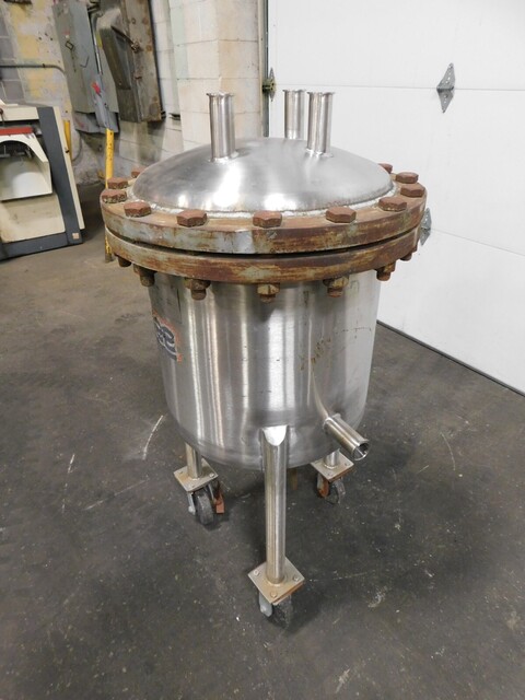 25 gallon Lee #25SS, 316 Stainless Steel pressure tank, 20" dia. x 18" straight wall, 125 psi @ 353°F, 1.5" - Image 5
