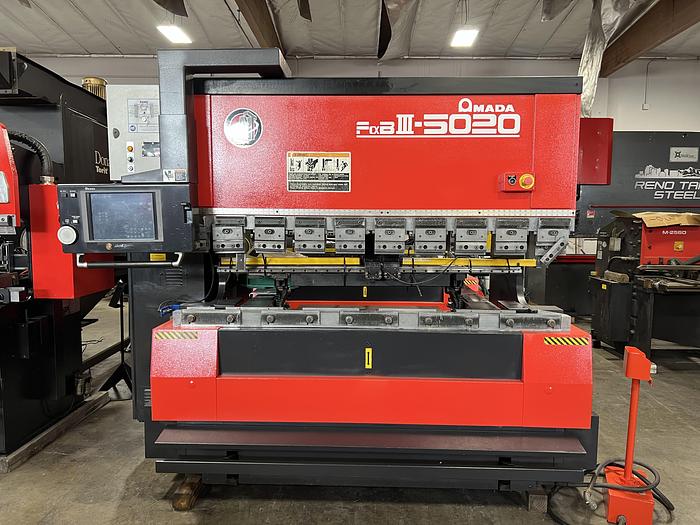 55 Ton, Amada #FBD-5020NT, CNC press brake, 6.8'OA, 59.84" between housing, 3.9" stroke, 15.75" throat - Image 2