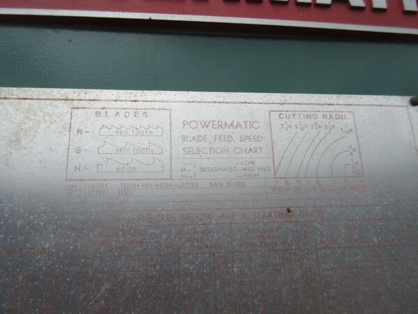 Powermatic #81, band saw heavy duty woodworking machine, 149" -12' 7"blade length - Image 4