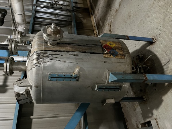 205 gallon Alloy Fabricators, 304 Stainless Steel tank, 36" dia. x 36" straight side, dished top & bottom - Image 1