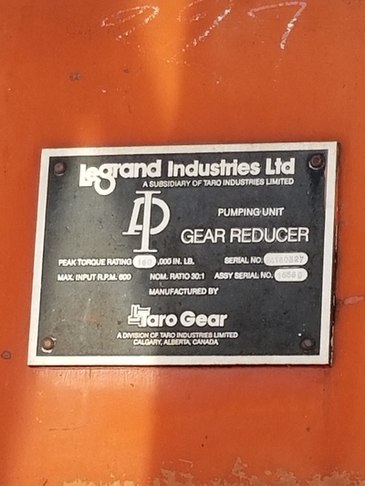 160 LeGrand #160-173-430, pump jack, 1984 - Image 4