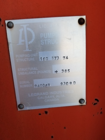 160 LeGrand #160-173-74, pump jack, 1999 - Image 4