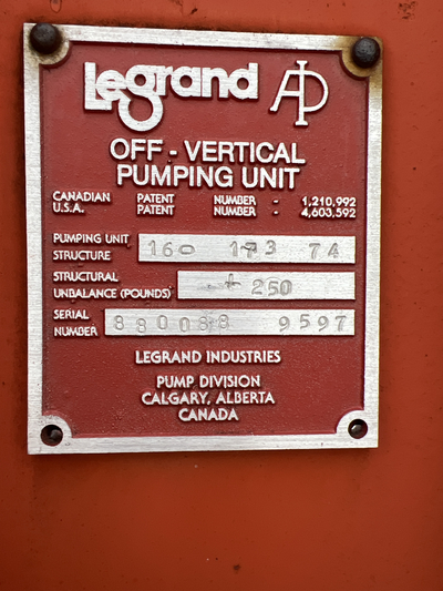 160 Legrand #160-173-74, pump jack, 1999 - Image 4