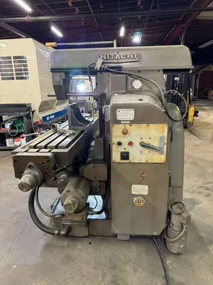 Hitachi-Seiki #2, horizontal mill, 12" x53" table, #50 taper, 5 HP, arbor & suppport, coolant - Image 6