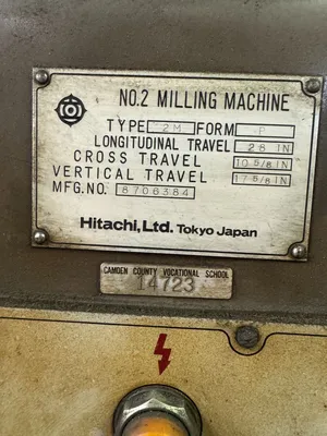Hitachi-Seiki #2, horizontal mill, 12" x53" table, #50 taper, 5 HP, arbor & suppport, coolant - Image 9