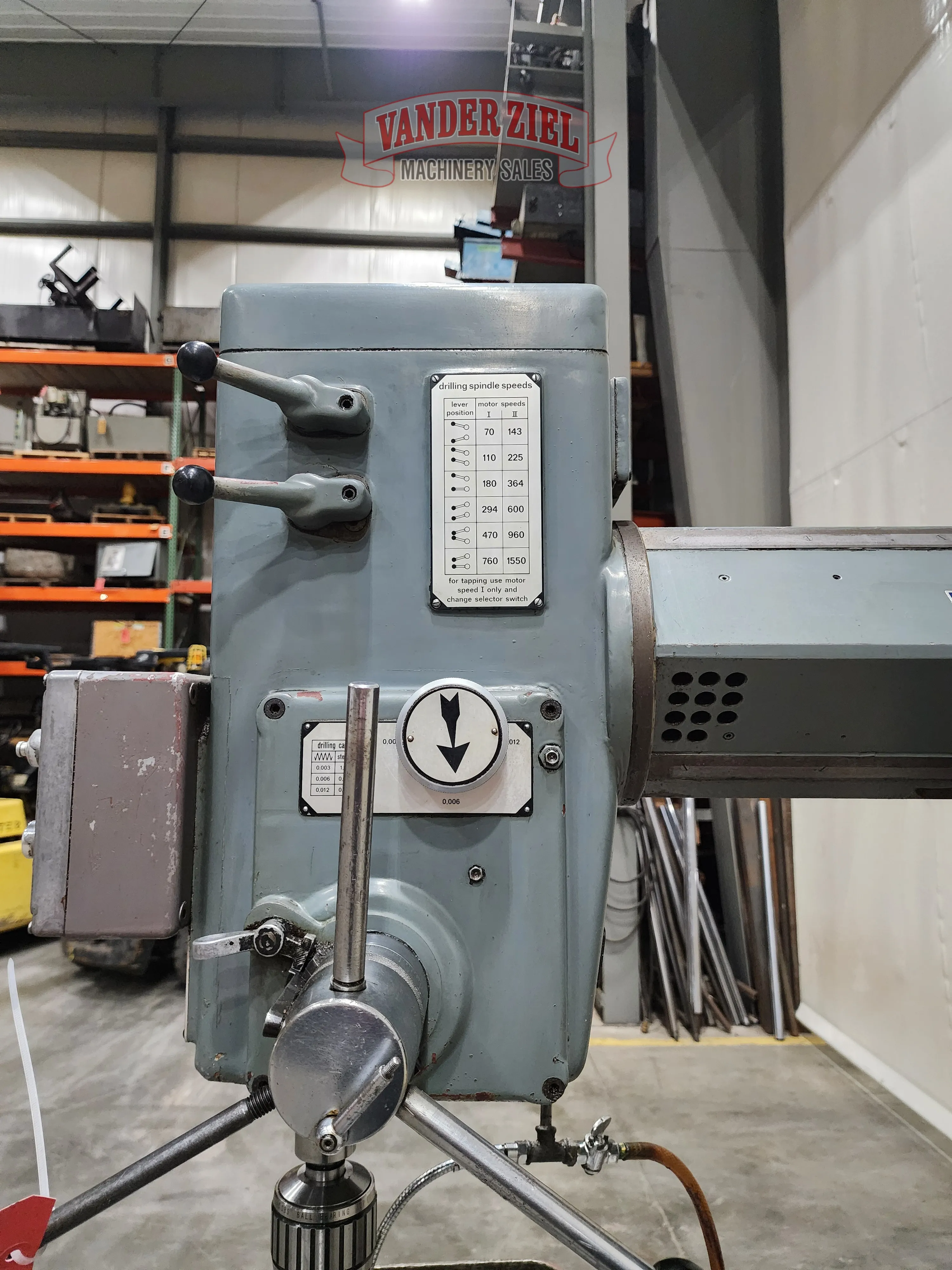 26" Donau (Sheldon) #SDR23, drill press, 6" column, 5" stroke, MT3 - Image 10